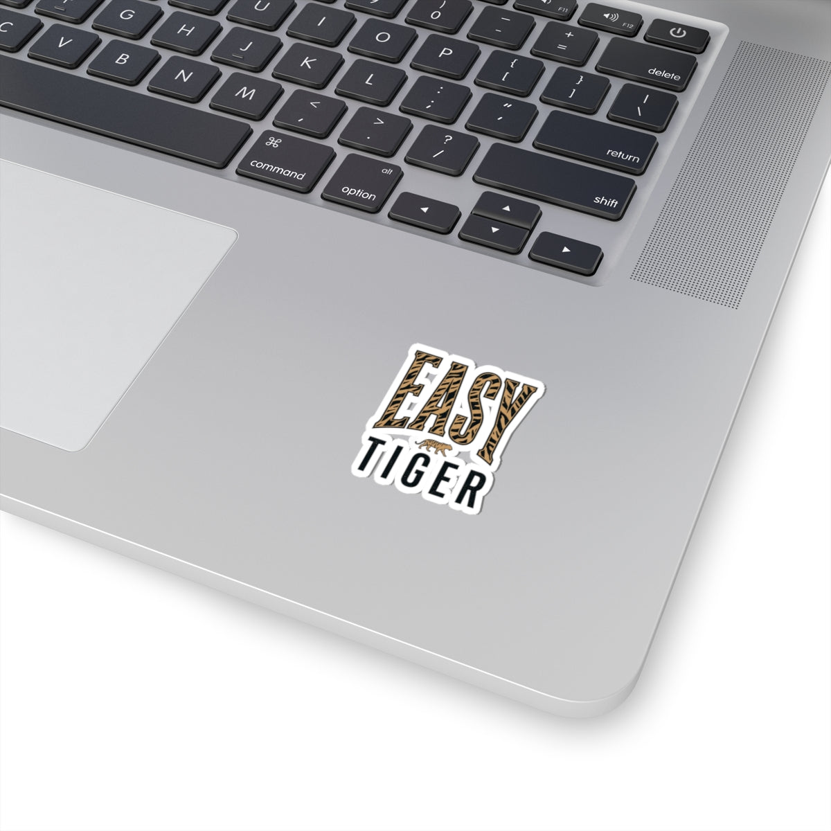 Easy Tiger Sticker | Retro Tiger Stripe Kiss-Cut Sticker