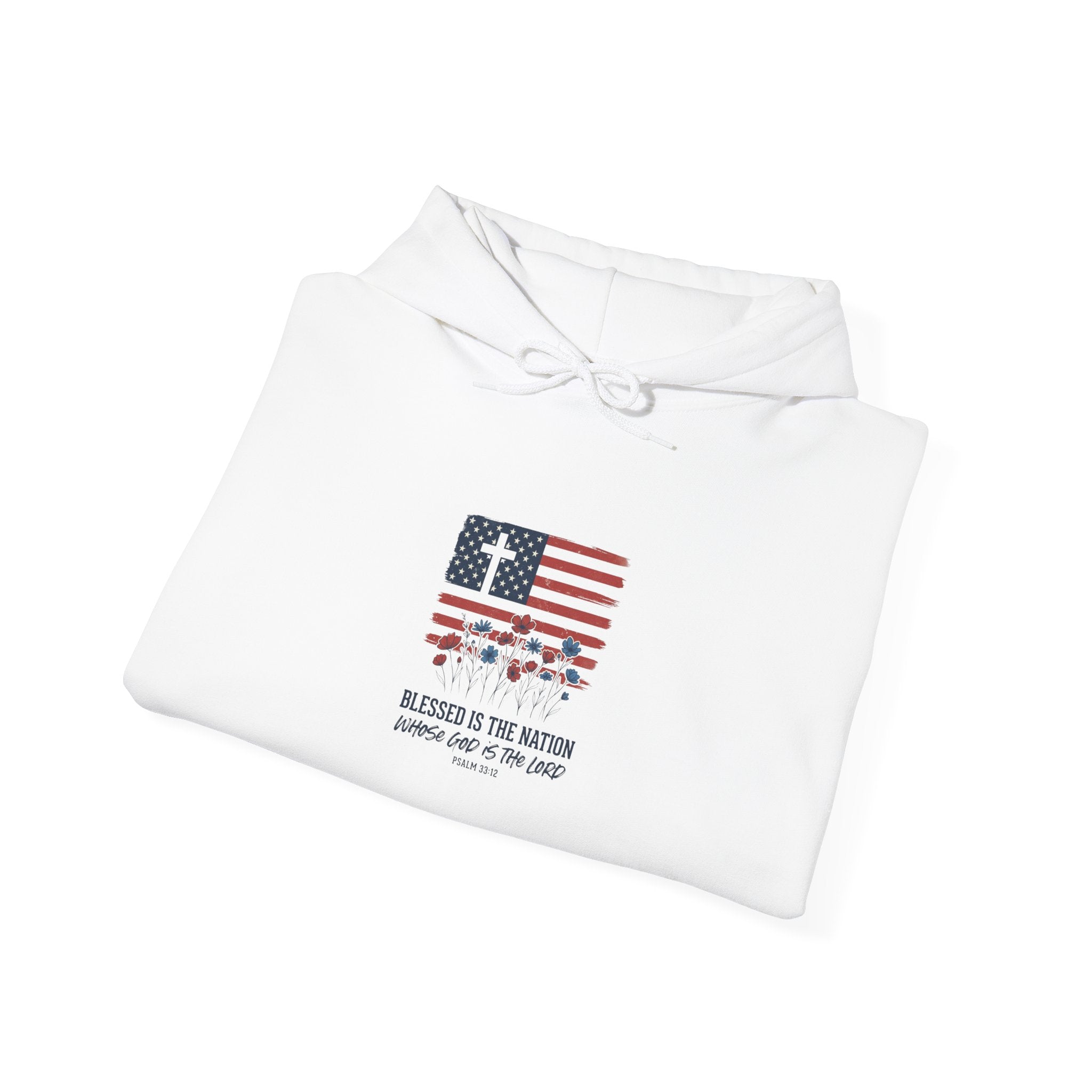 Faith & Freedom Flag Hoodie | Christian Patriotic 4th of July Sweatshirt