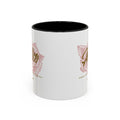 Alice Floral Accent Coffee Mug — Personalized Name Pink Blossom Ceramic Mug (11/15 oz)