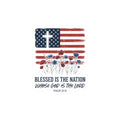 Blessed Is The Nation Sticker | Faith & Freedom 4th of July Kiss-Cut