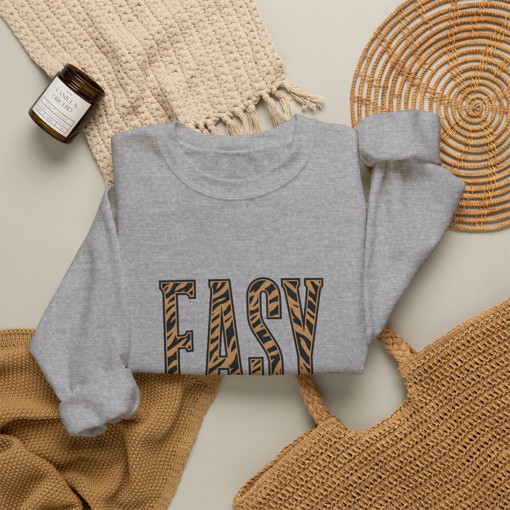 Easy Tiger tiger stripe design Sweatshirt | retro vacation, playful animal