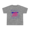 Retro "Holy Vibes" Mineral Wash T‑Shirt — 80s Neon Graphic Tee