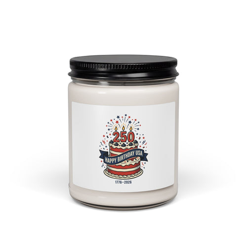 250th Birthday USA Candle | 1776–2026 Patriotic Soy Candle