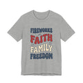 Faith Family Freedom T-Shirt | 4th of July Patriotic Christian Tee