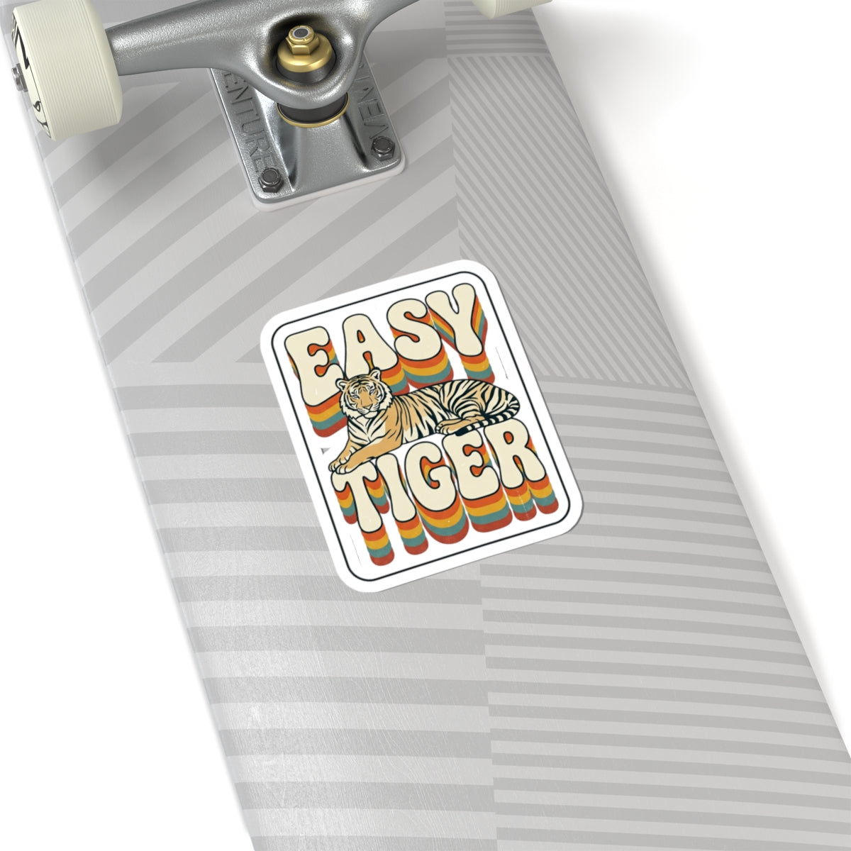 Easy Tiger retro tiger sticker | Kiss-Cut Sticker