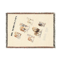 Collie & Sheepdog Breed Chart Woven Blanket