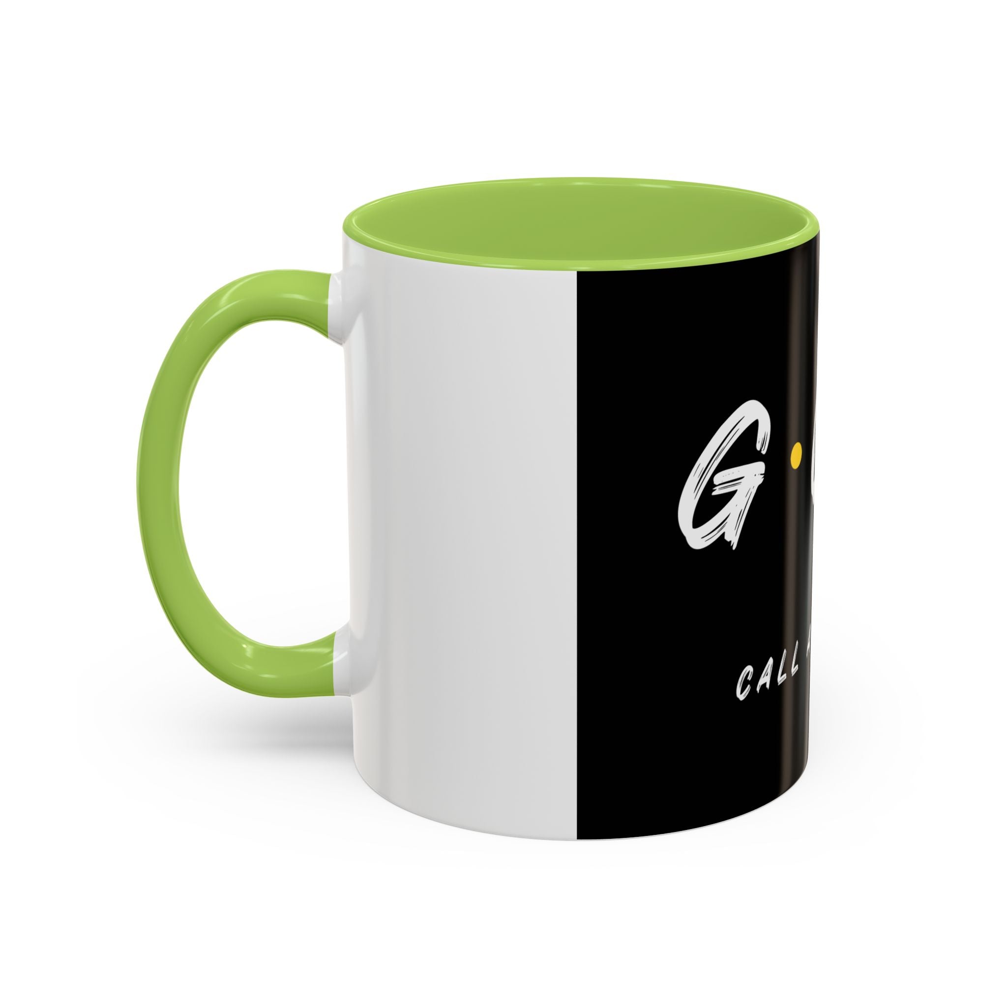 Coffee Mug — GOD Call Answered Accent Black 11/15oz