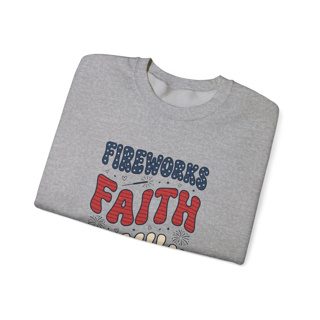 Faith Family Freedom Sweatshirt | 4th of July Patriotic Christian