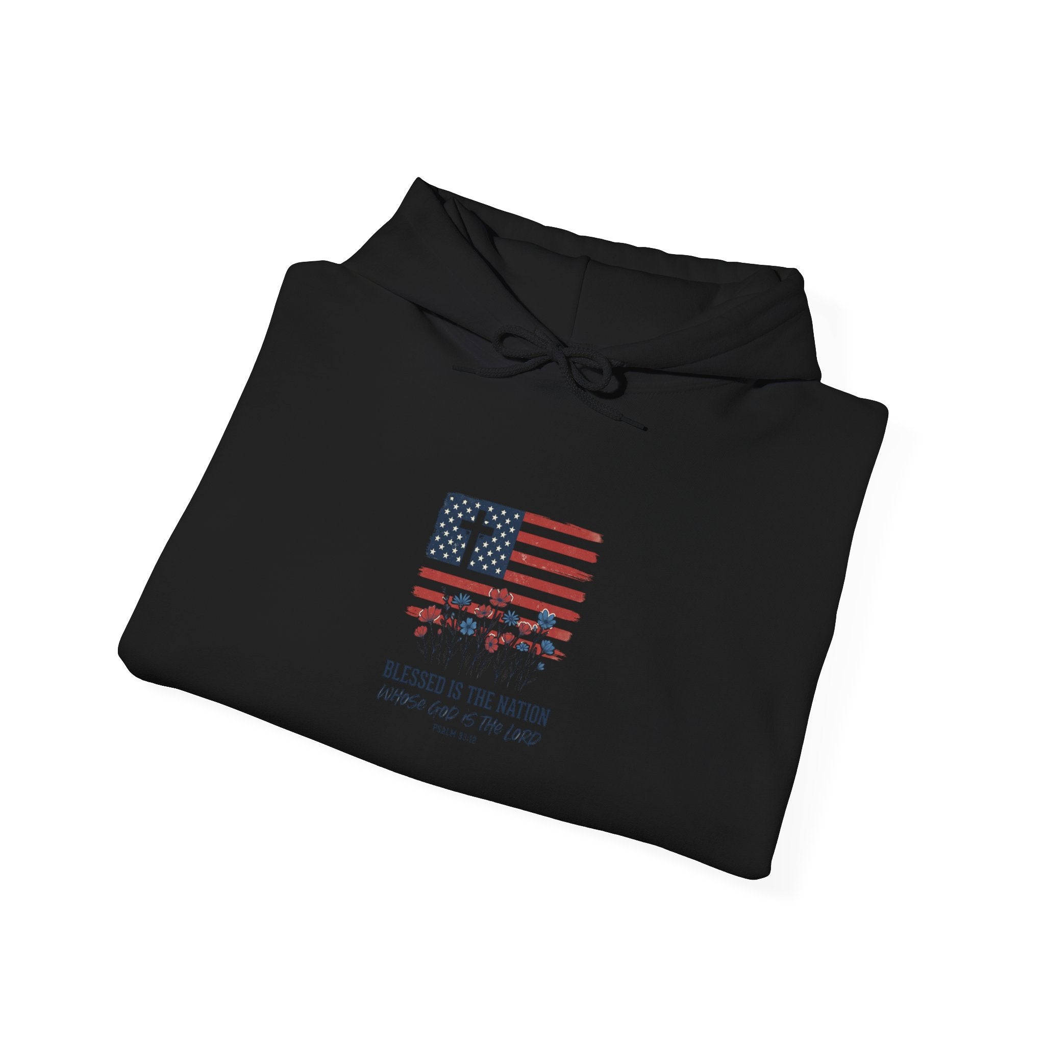 Faith & Freedom Flag Hoodie | Christian Patriotic 4th of July Sweatshirt