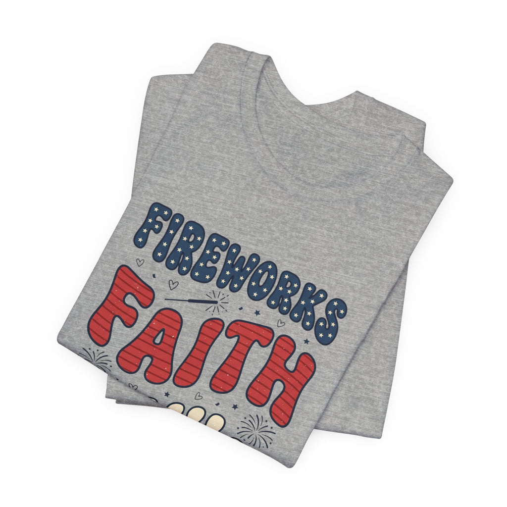 Faith Family Freedom T-Shirt | 4th of July Patriotic Christian Tee