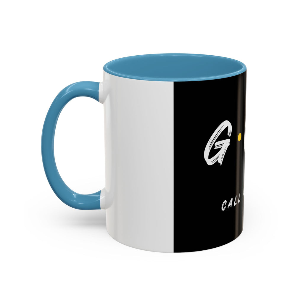Coffee Mug — GOD Call Answered Accent Black 11/15oz
