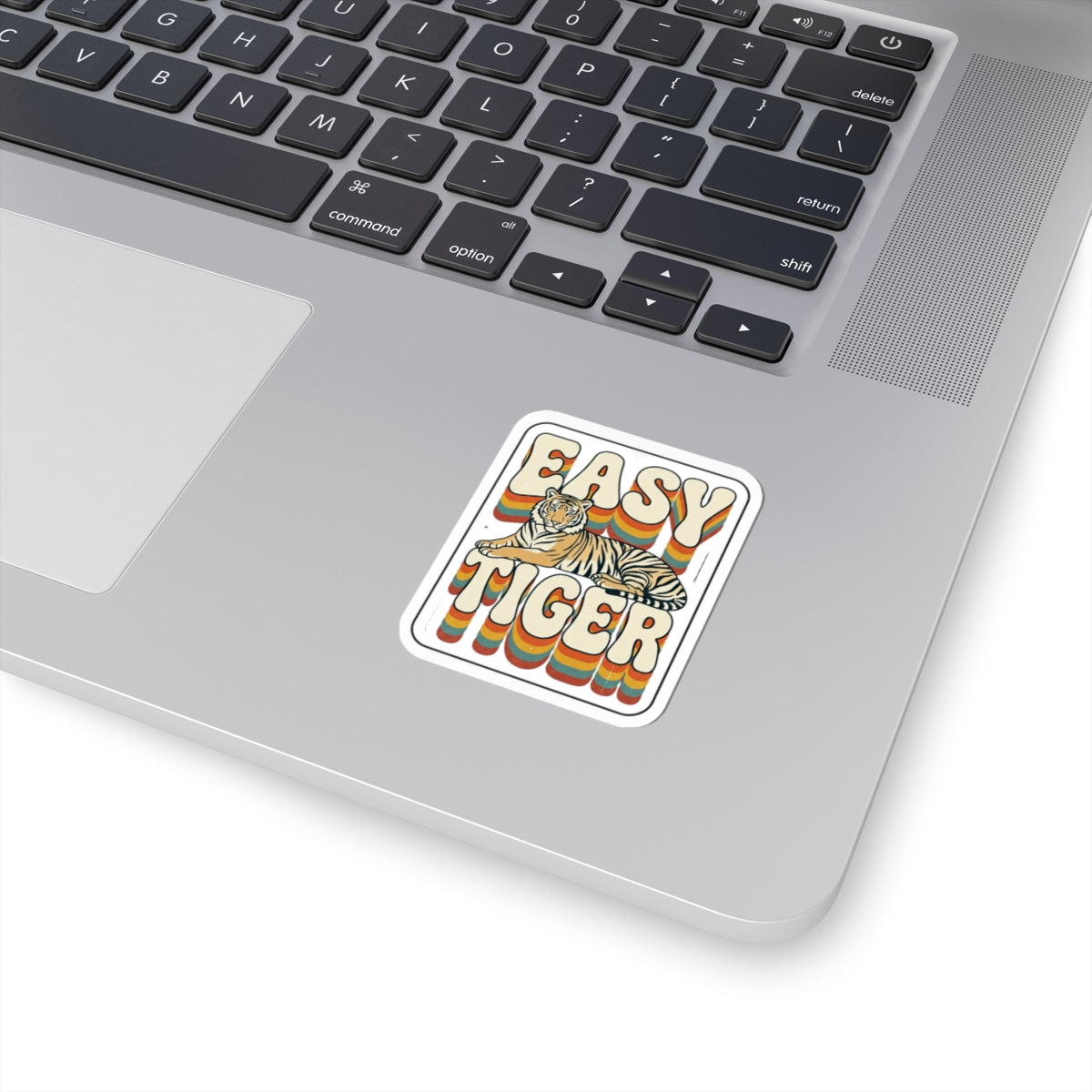 Easy Tiger retro tiger sticker | Kiss-Cut Sticker