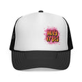 Holy Vybes Trucker Cap — Colorful Graffiti Hat for Streetwear & Festival Style