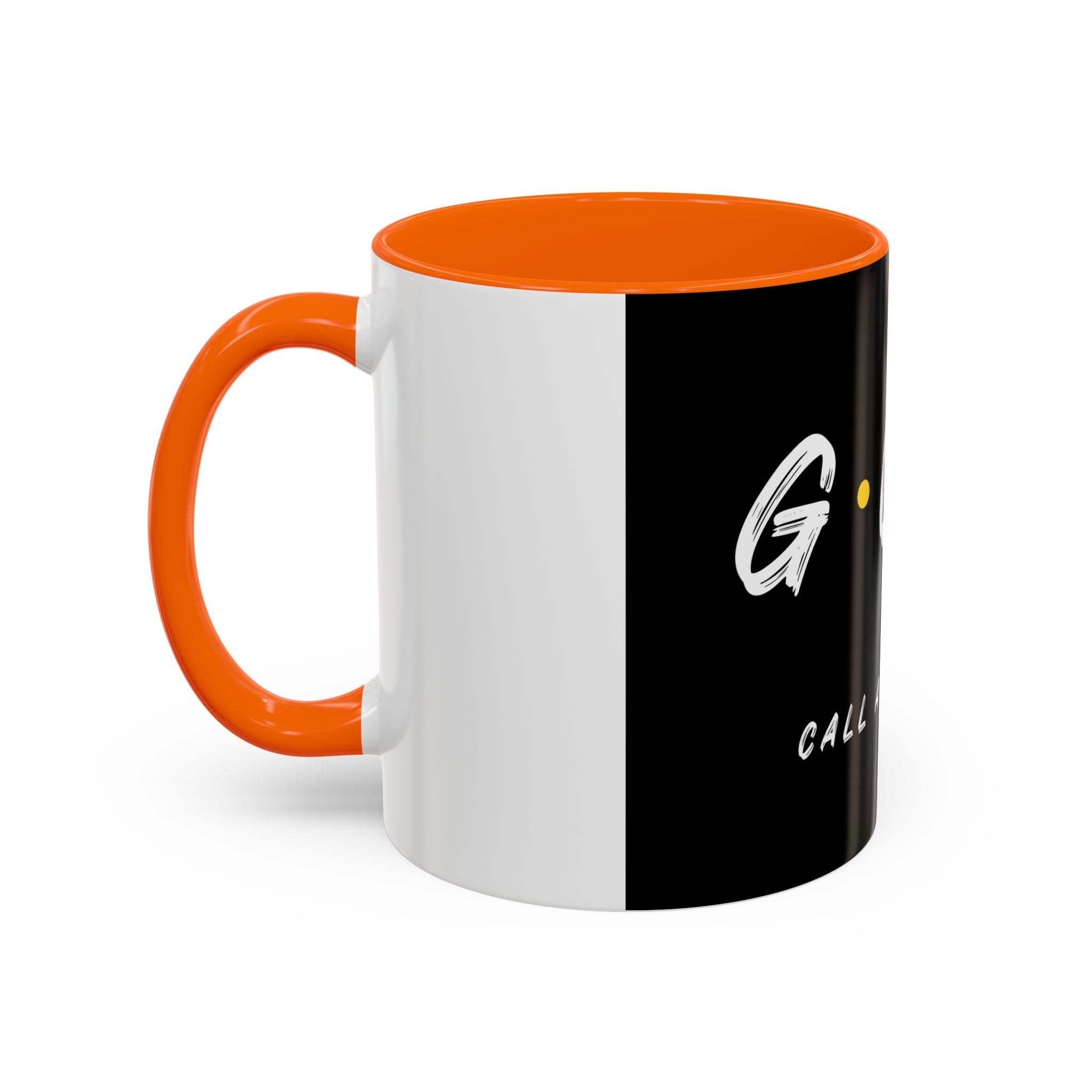 Coffee Mug — GOD Call Answered Accent Black 11/15oz