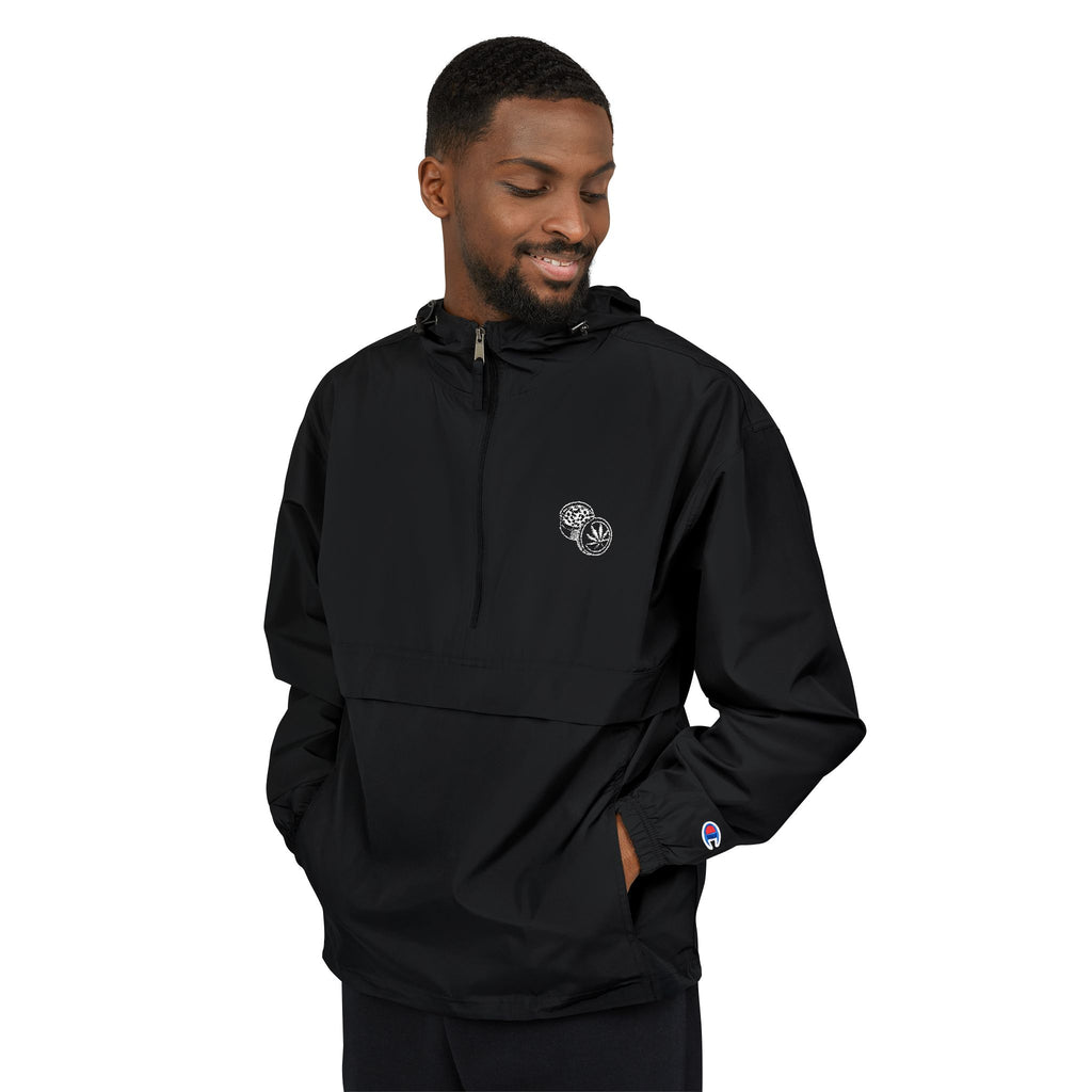 Packable Anorak Jacket — Minimal Heart Floral Logo