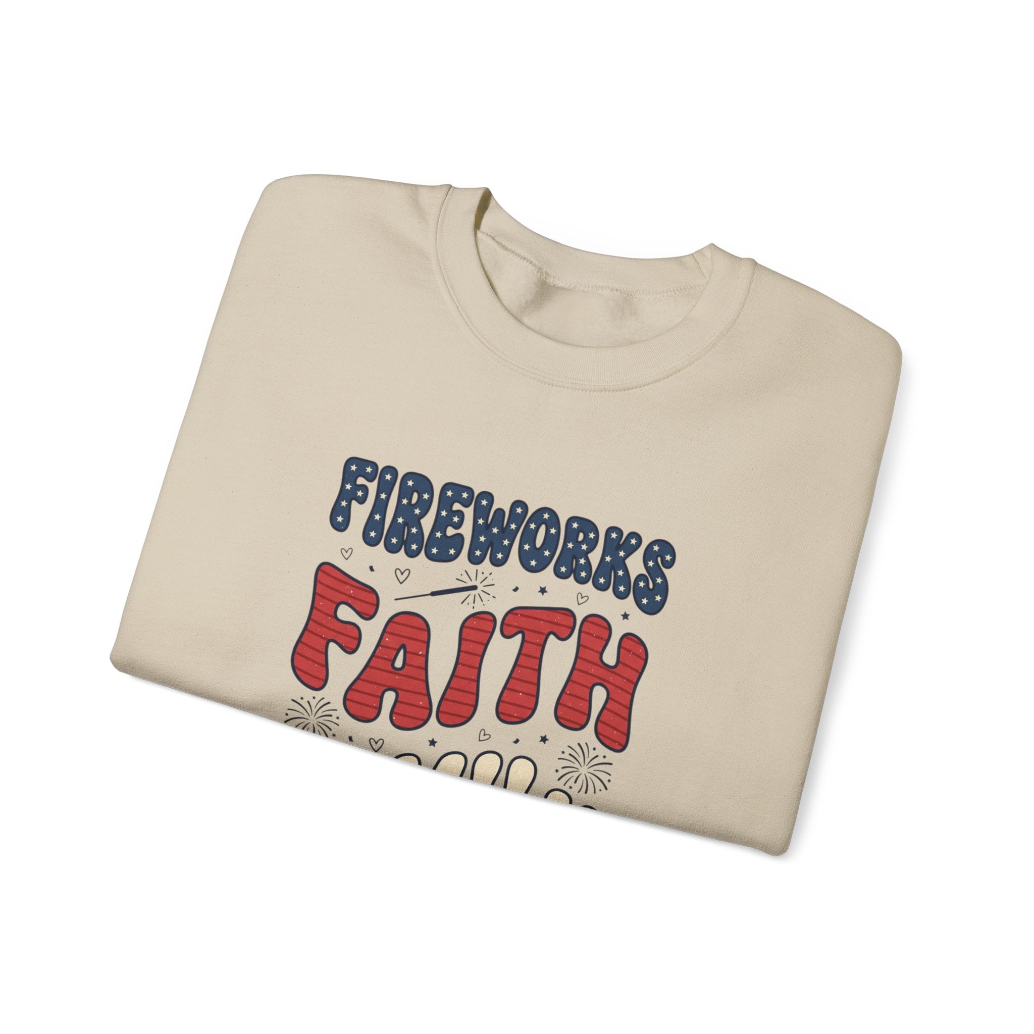 Faith Family Freedom Sweatshirt | 4th of July Patriotic Christian