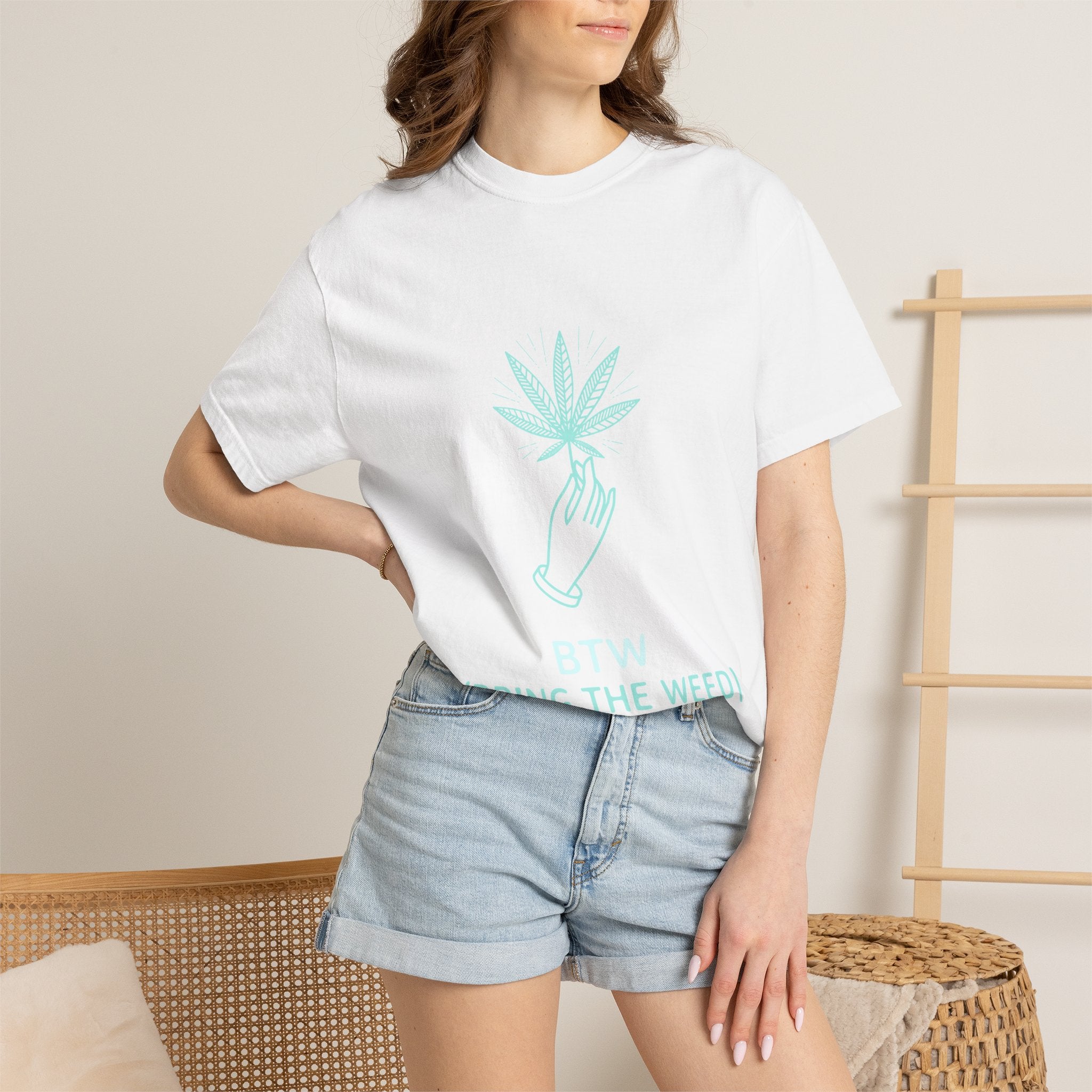 T-Shirt — BTW (Bring The Weed) Minimal Cannabis Graphic Tee