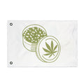 Double-Sided Cannabis Flag - Grinder & "Bring The Weed" Design