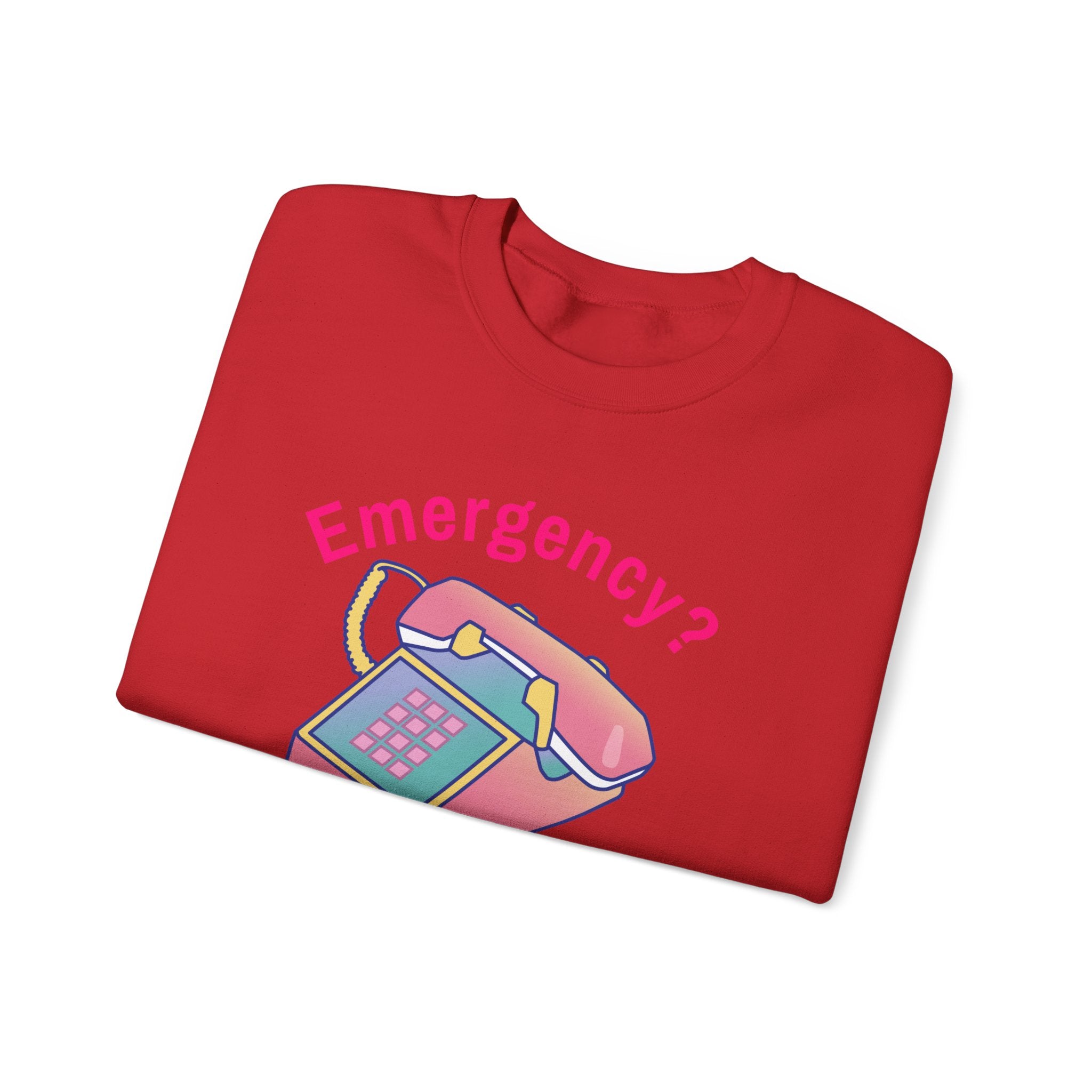 Christian Sweatshirt "Emergency? Skip The Panic — Call God First"