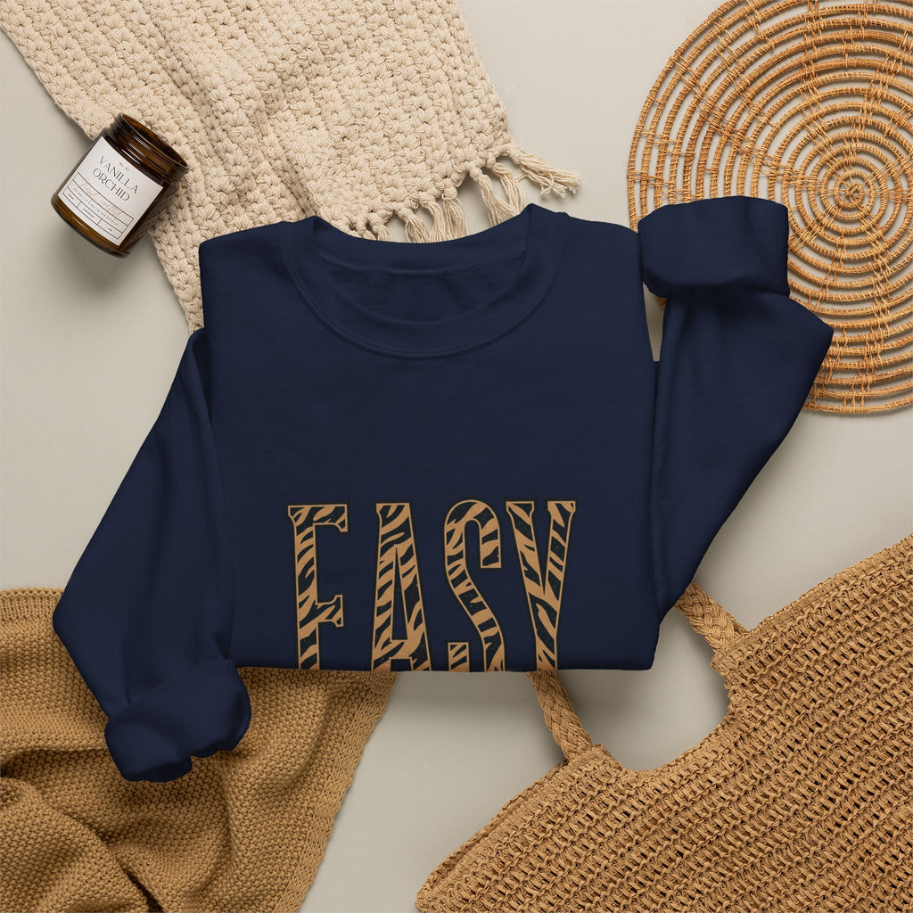 Easy Tiger tiger stripe design Sweatshirt | retro vacation, playful animal