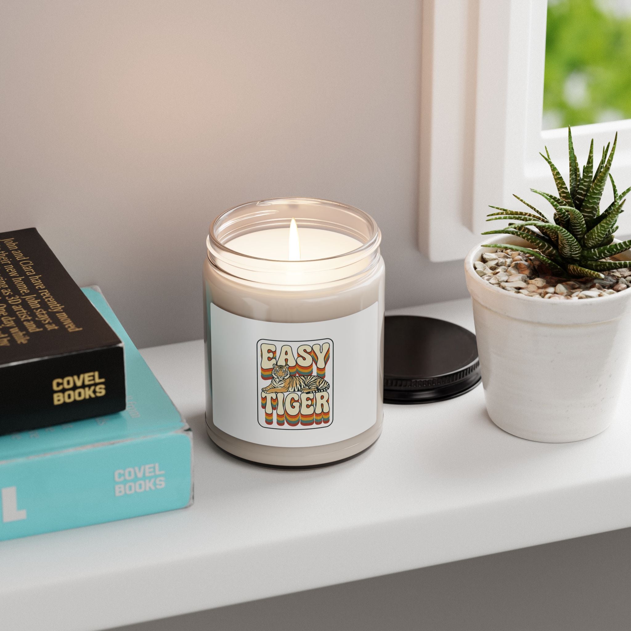 Easy Tiger Retro Tiger Graphic Candle | Soy 9oz