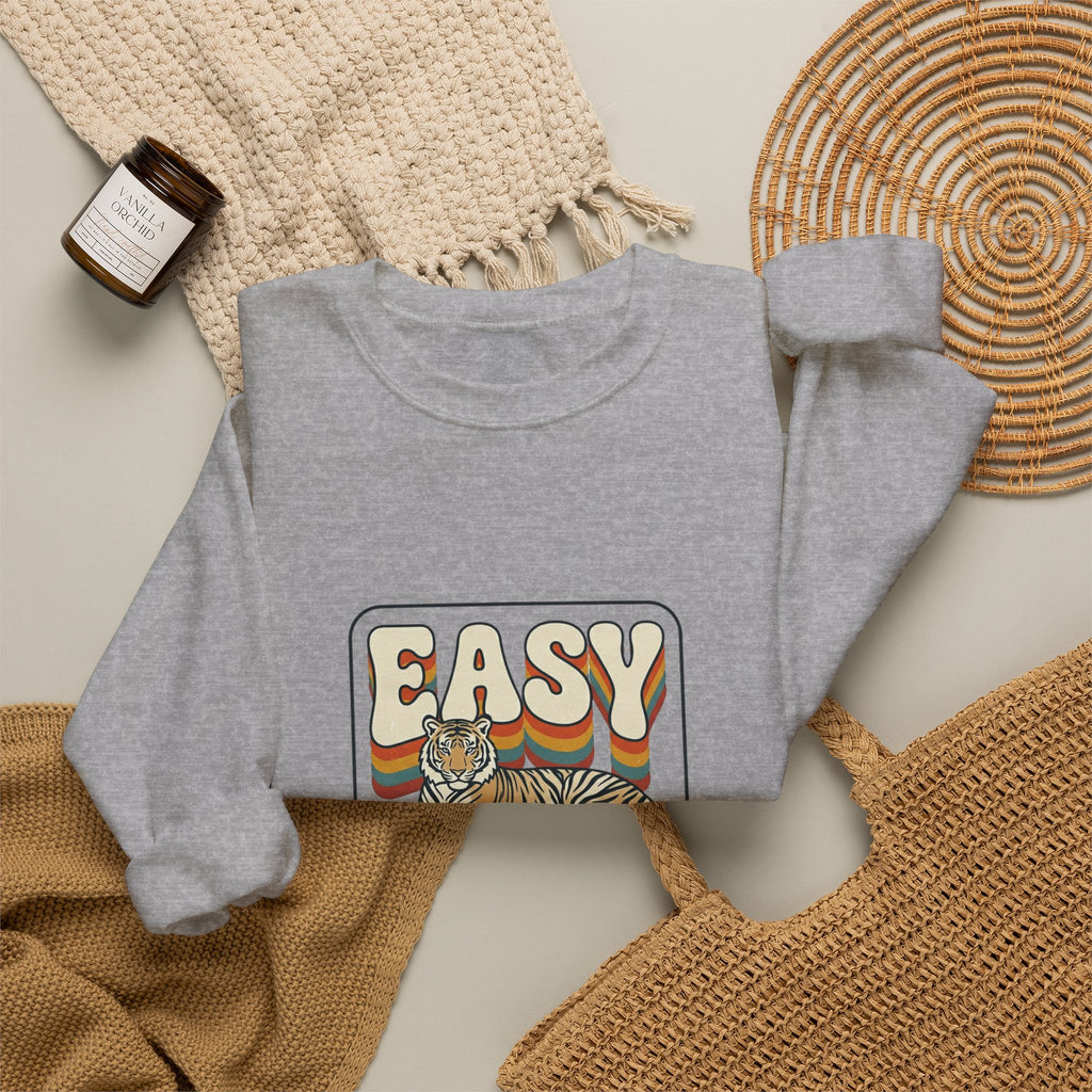 Easy Tiger vintage tiger graphic Sweatshirt | Retro beach vacation vibes