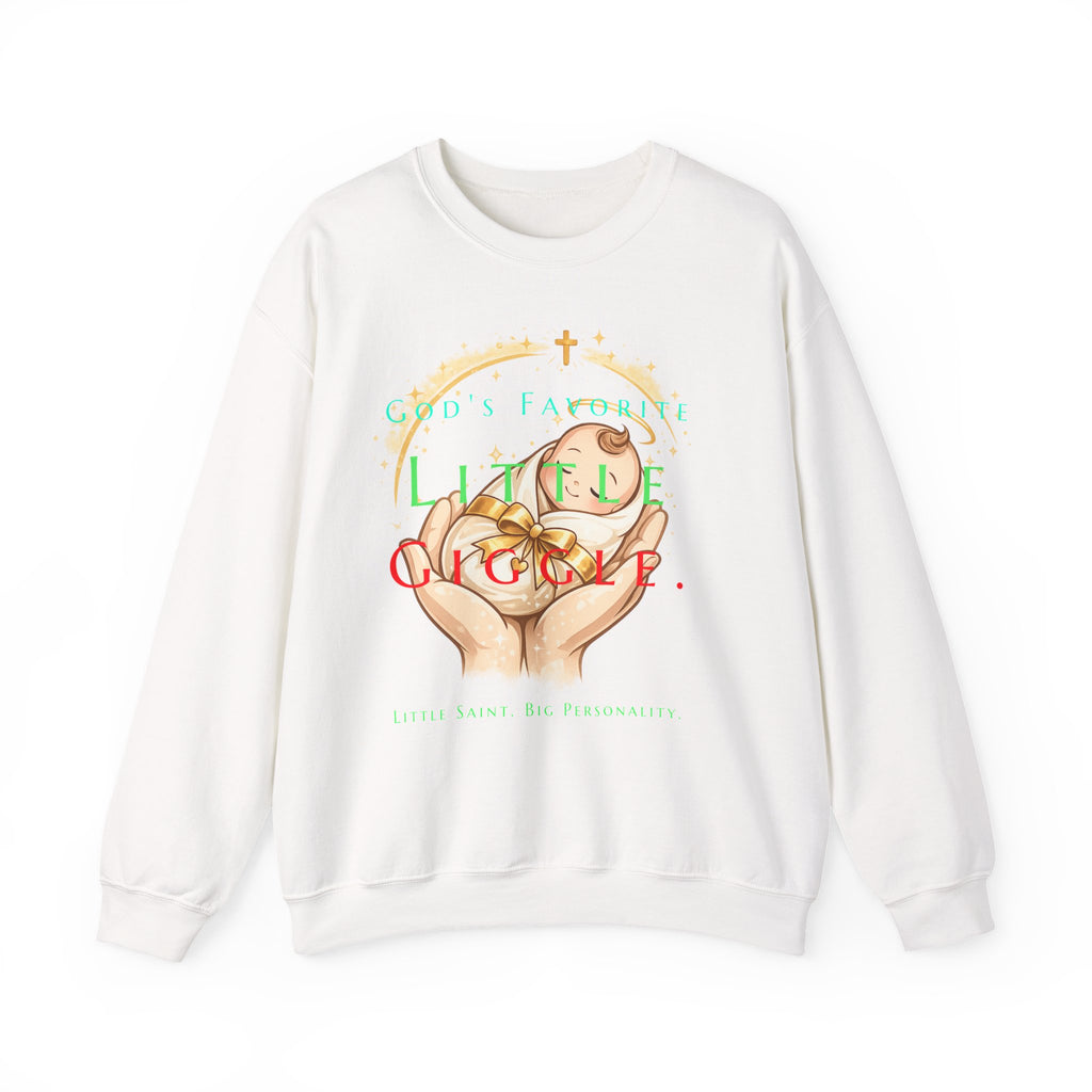 Christian Baby Sweatshirt — "God's Favorite Little One" Crewneck