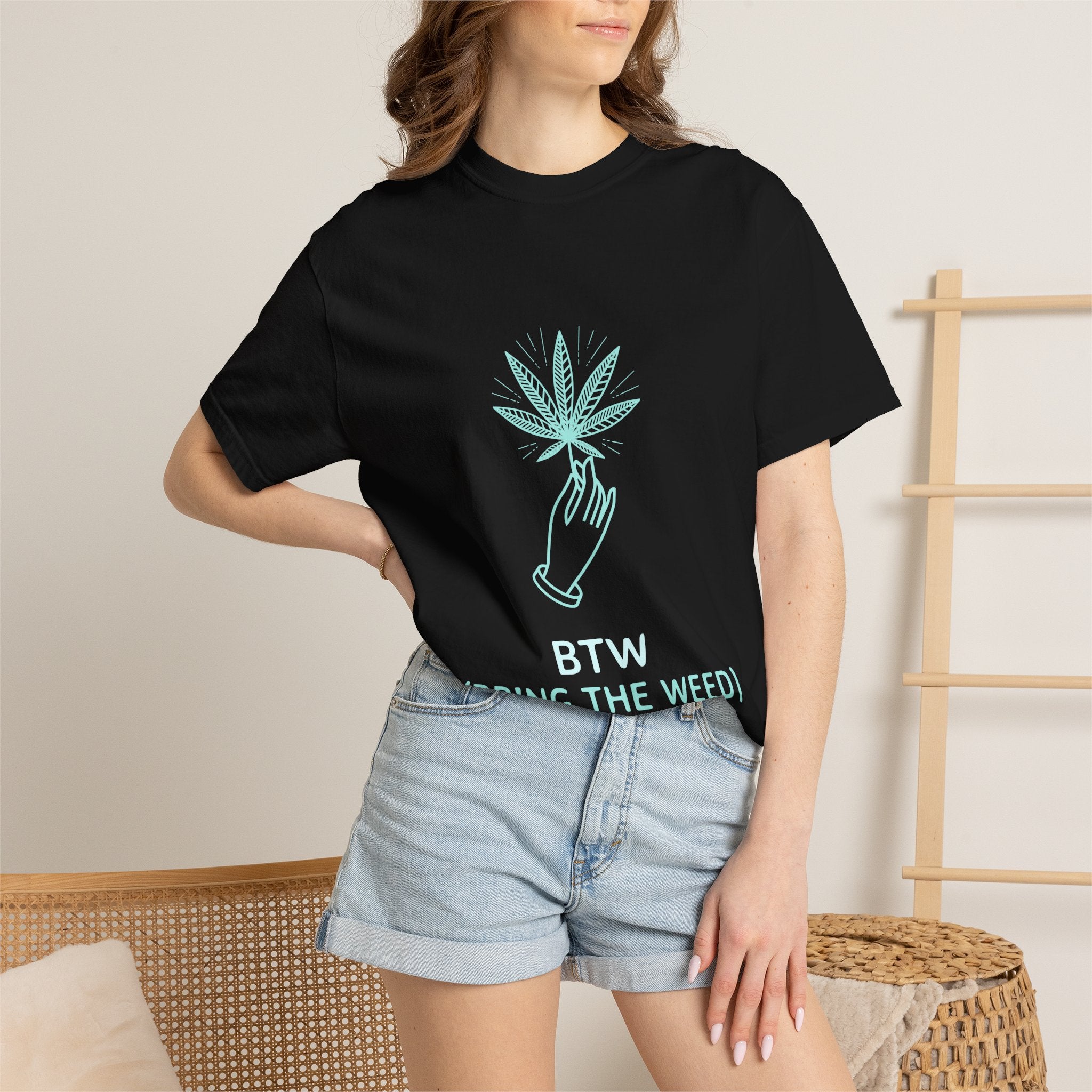 T-Shirt — BTW (Bring The Weed) Minimal Cannabis Graphic Tee