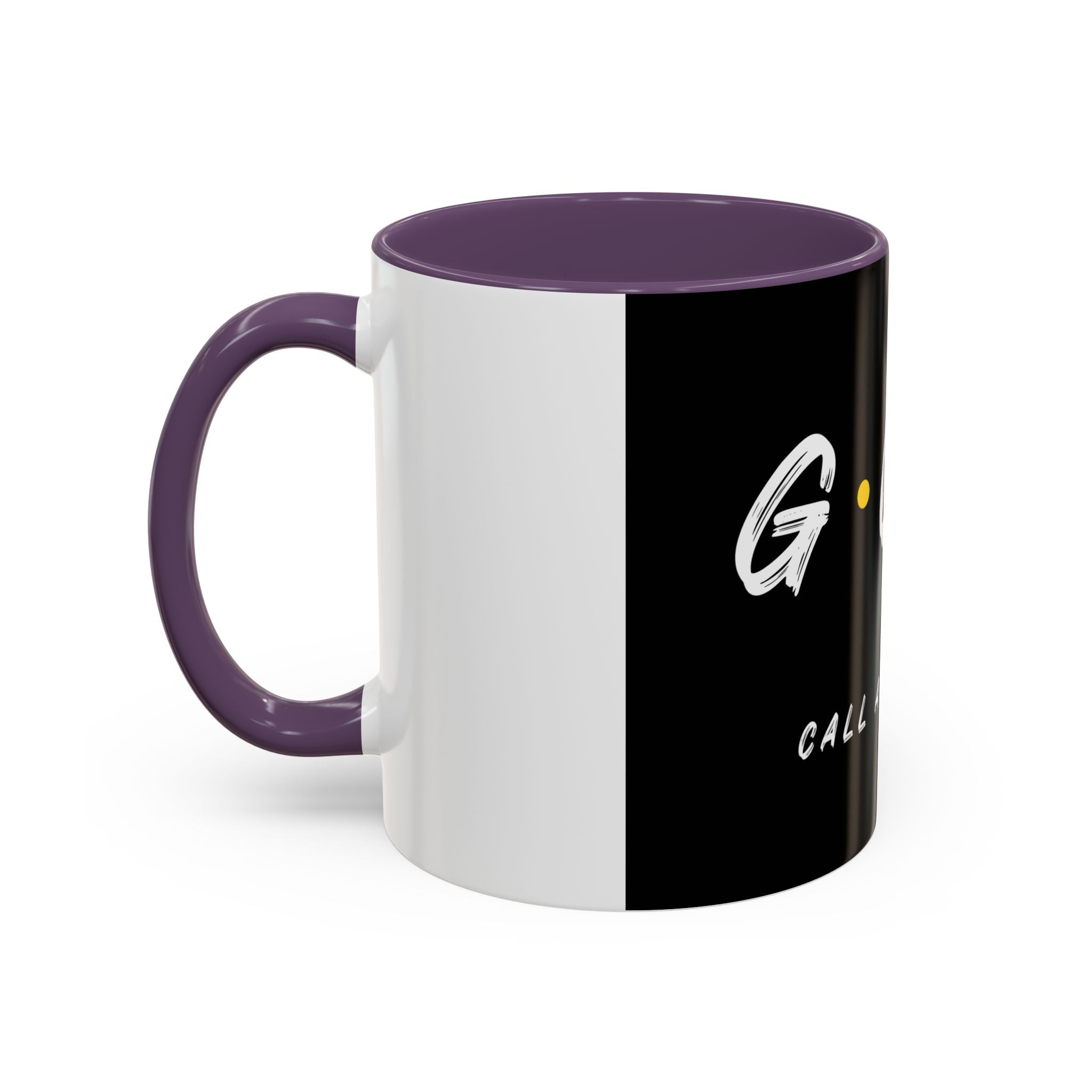 Coffee Mug — GOD Call Answered Accent Black 11/15oz