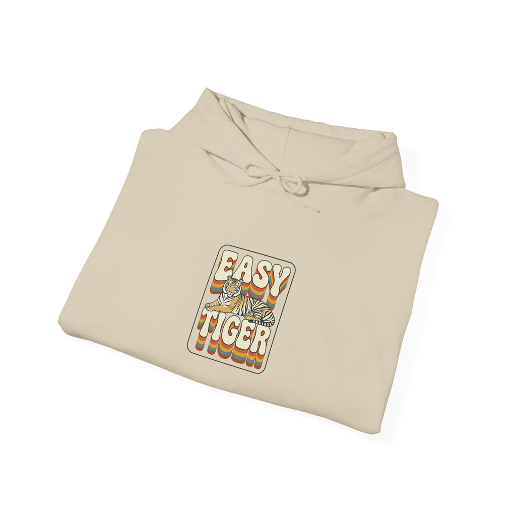 Easy Tiger retro tiger graphic Hoodie | vintage vacation summer animal print