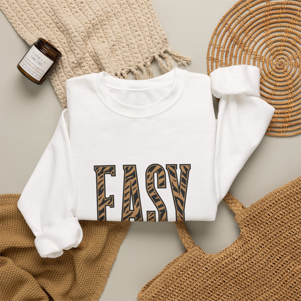 Easy Tiger tiger stripe design Sweatshirt | retro vacation, playful animal