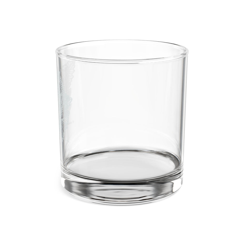 Engraved Rose Whiskey Glass — 10.5oz Personalized Old Fashioned Tumbler