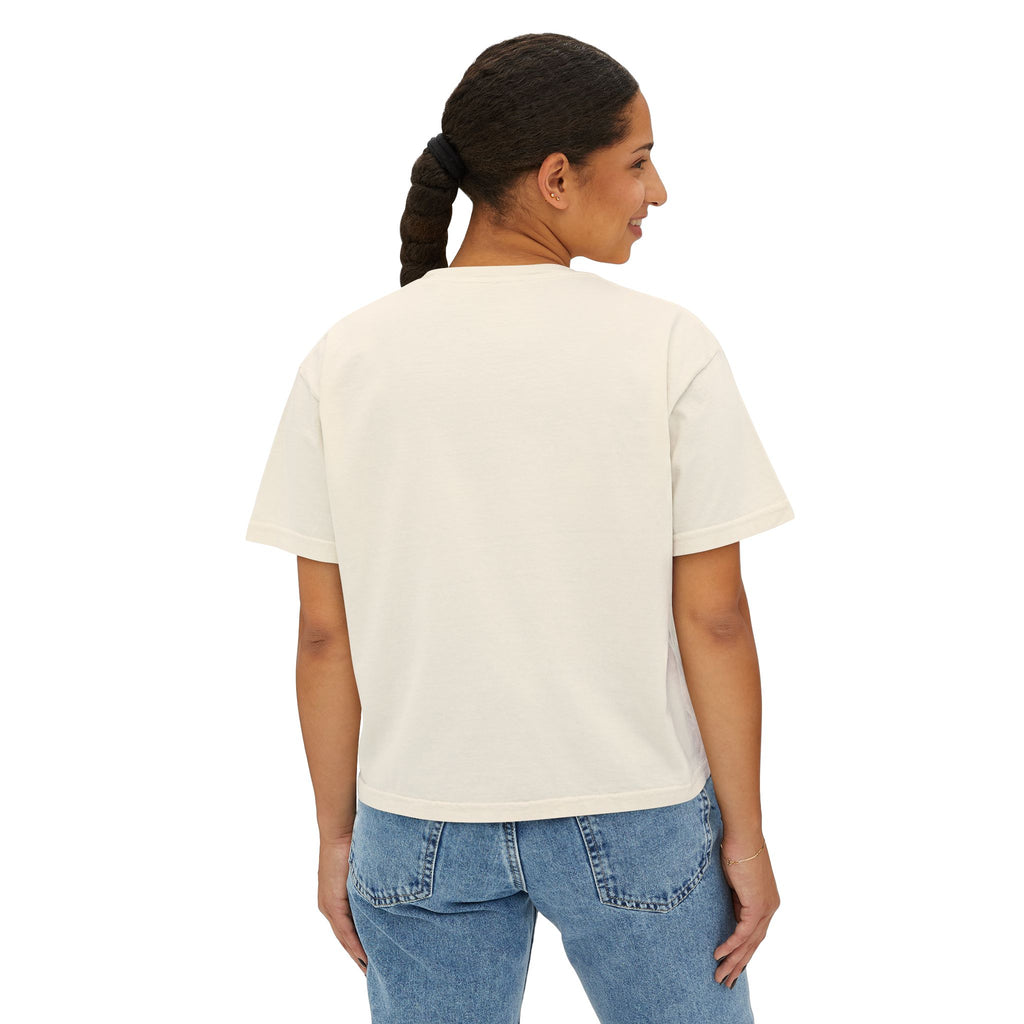 Grinder Leaf Women's Boxy Tee — Cannabis Herb Graphic Crop Top