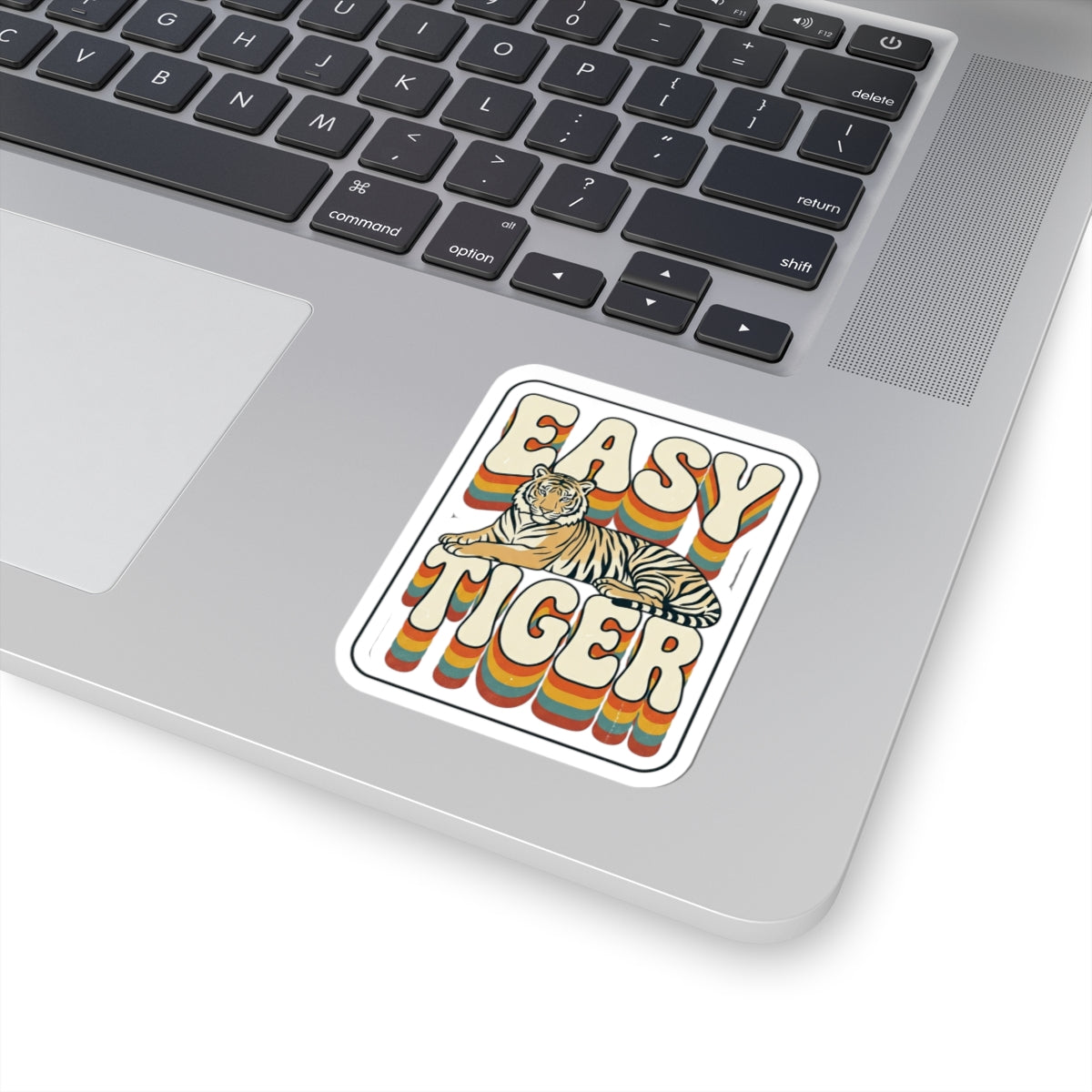 Easy Tiger retro tiger sticker | Kiss-Cut Sticker