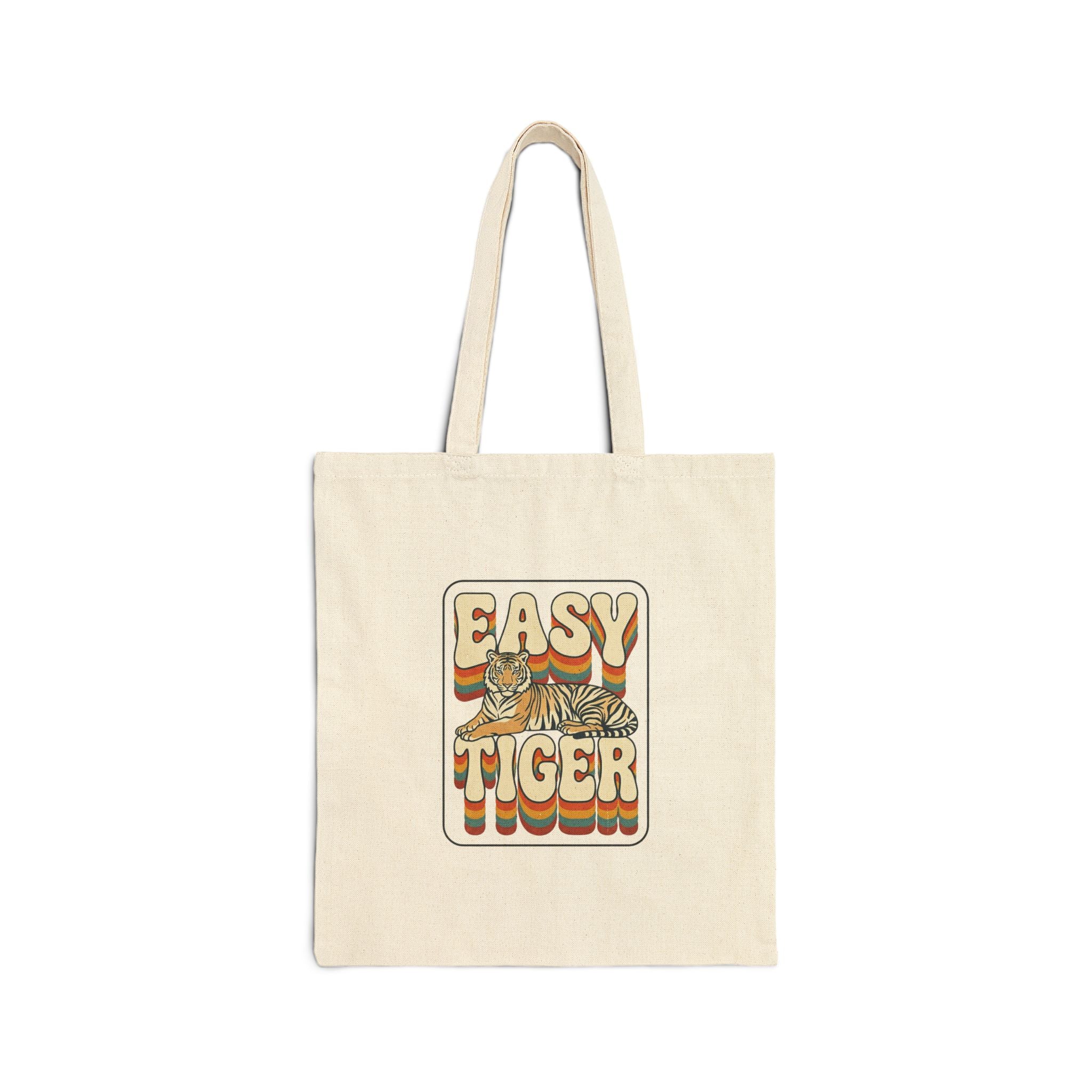 Easy Tiger retro tiger graphic Tote | vintage vacation vibe