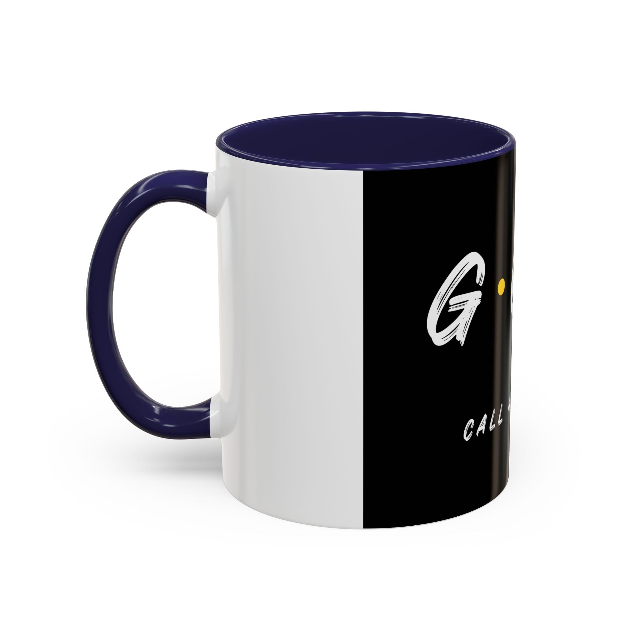 Coffee Mug — GOD Call Answered Accent Black 11/15oz