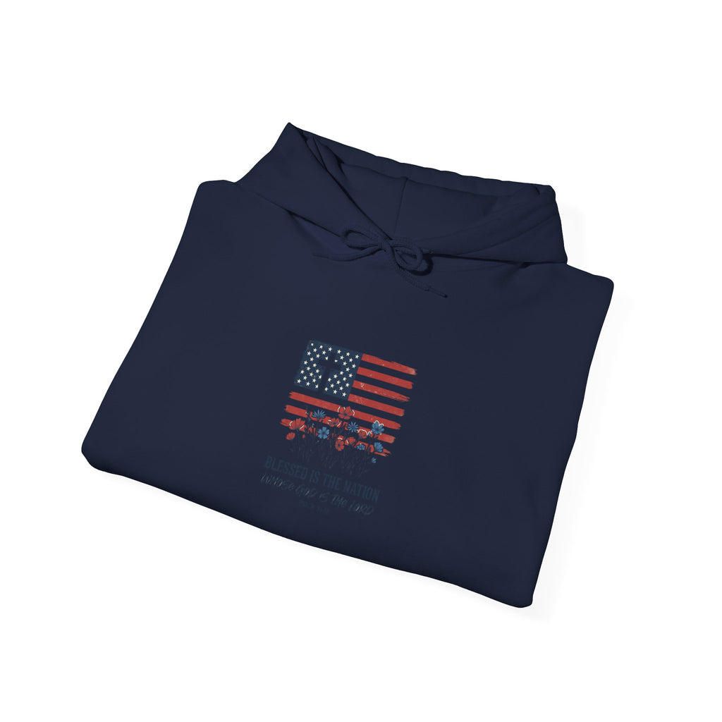 Faith & Freedom Flag Hoodie | Christian Patriotic 4th of July Sweatshirt