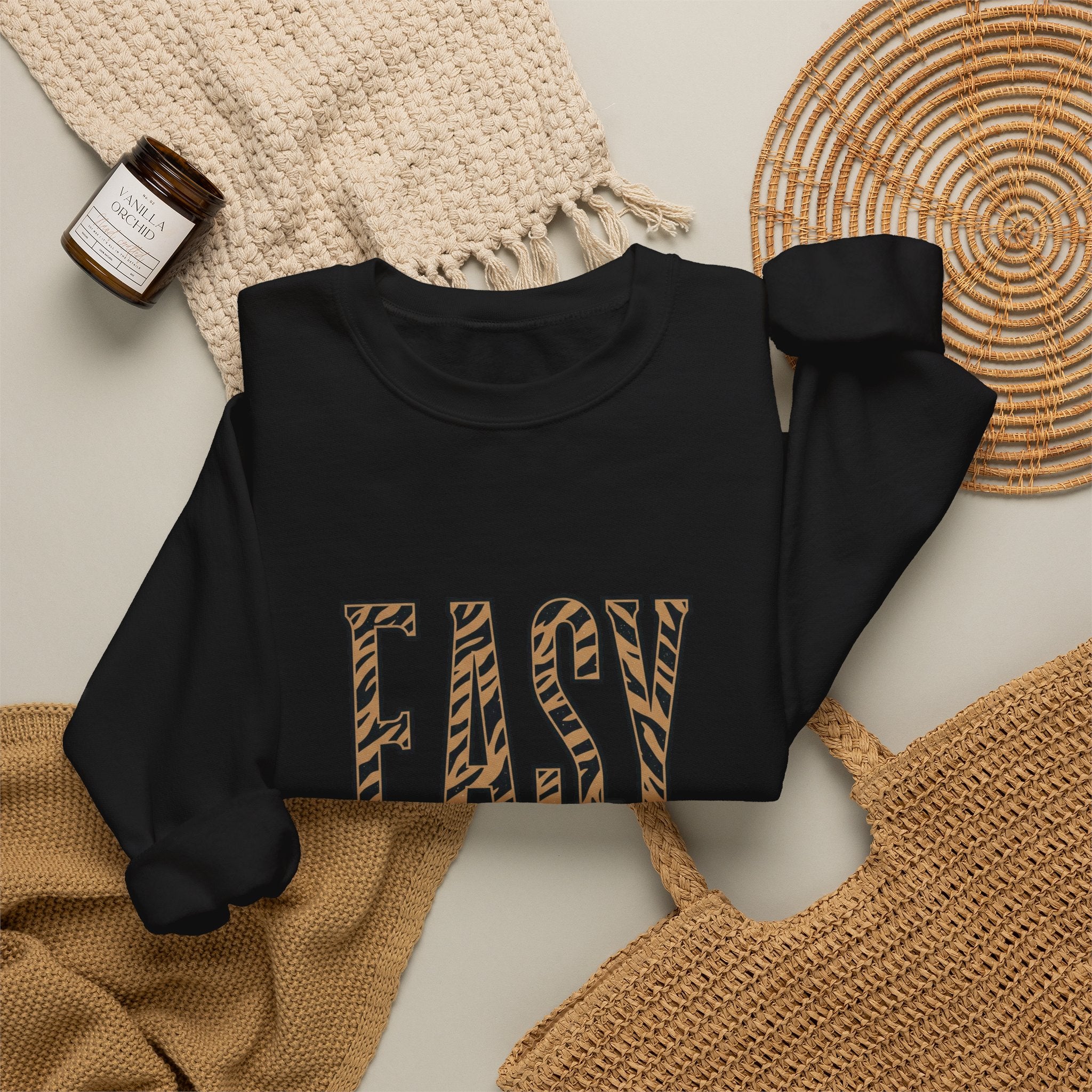 Easy Tiger tiger stripe design Sweatshirt | retro vacation, playful animal