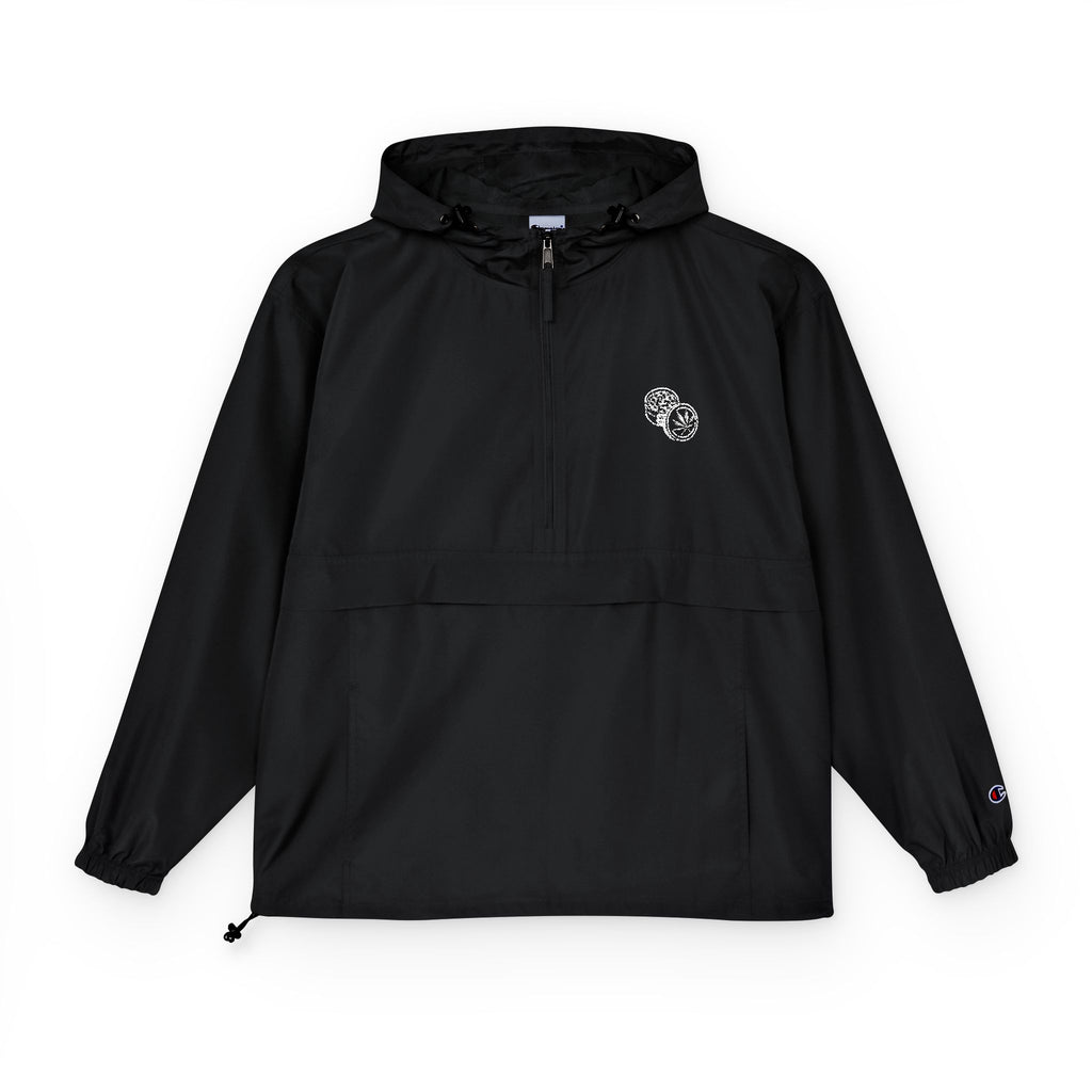Packable Anorak Jacket — Minimal Heart Floral Logo
