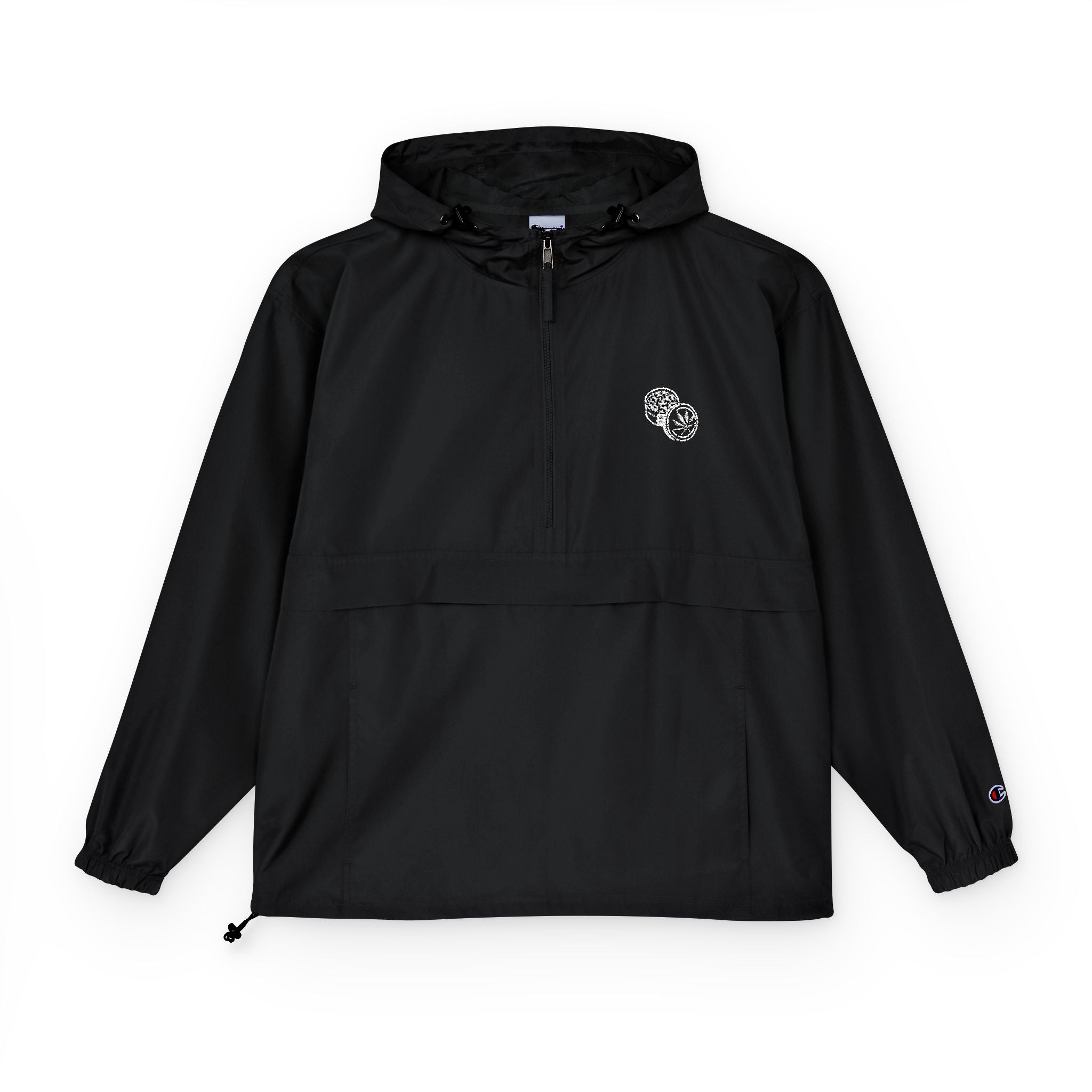 Packable Anorak Jacket — Minimal Heart Floral Logo