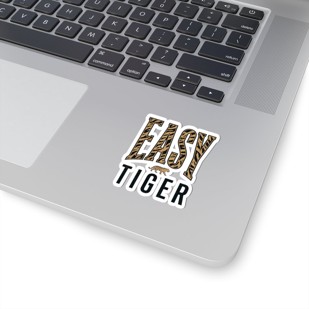 Easy Tiger Sticker | Retro Tiger Stripe Kiss-Cut Sticker