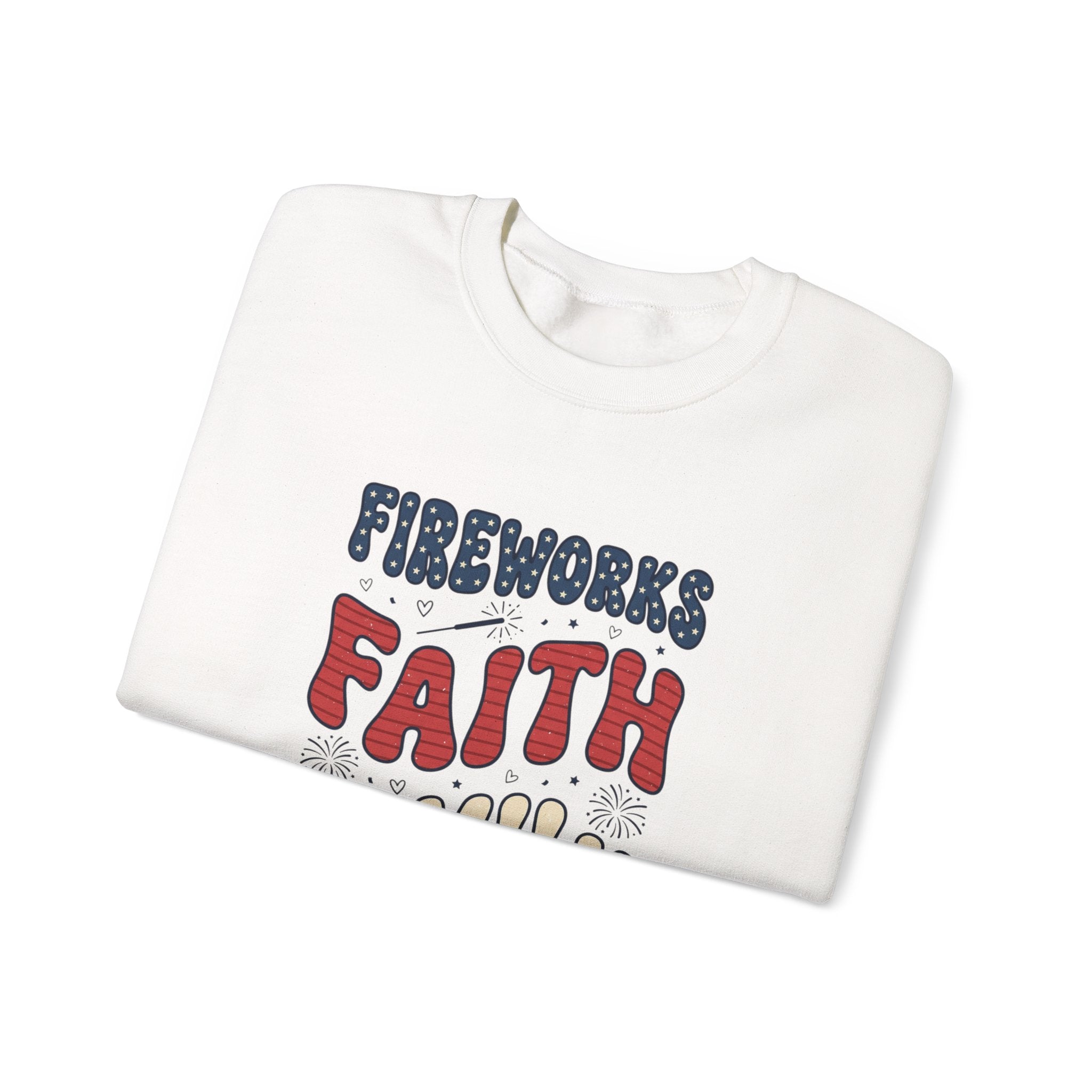 Faith Family Freedom Sweatshirt | 4th of July Patriotic Christian